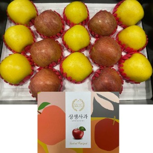 예니마켓 설날 선물세트 혼합 사과 시나노골드 부사 5kg 개별 포장 과일